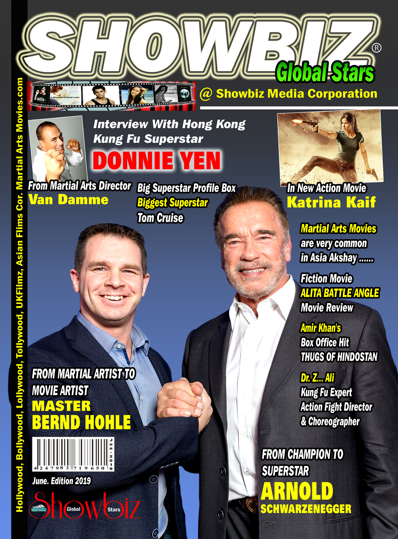 Showbiz Global Stars Cover Juni 2019 mit Bernd Höhle