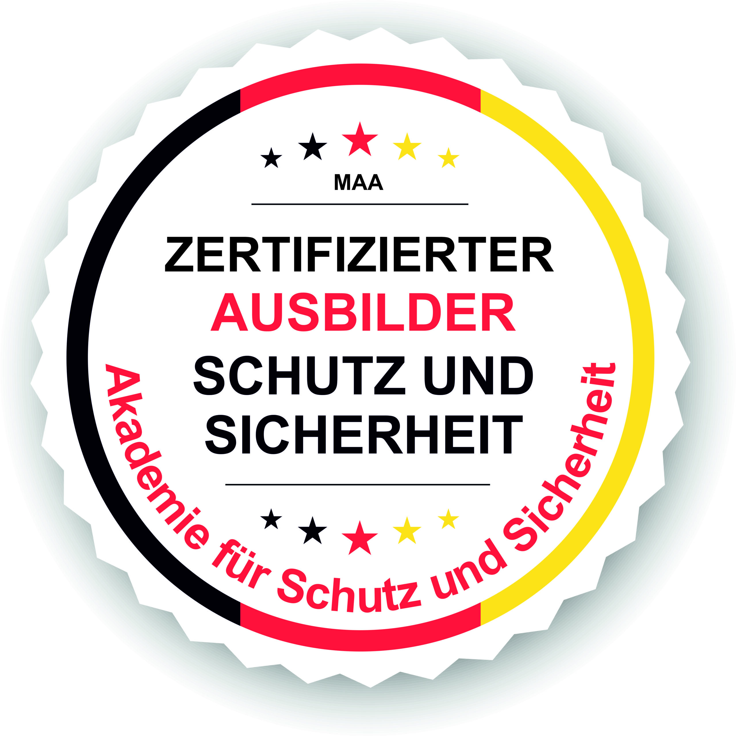 Schutz und Sicherheit Siegel